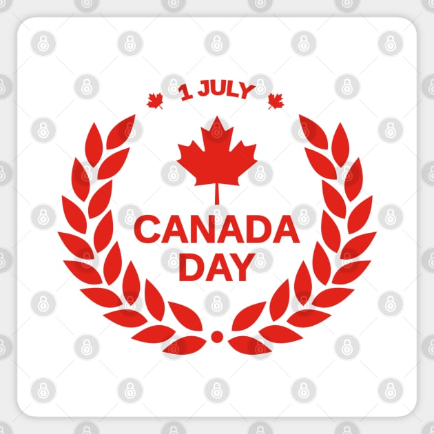 Canada Day Sticker by  Colorful&Goldie